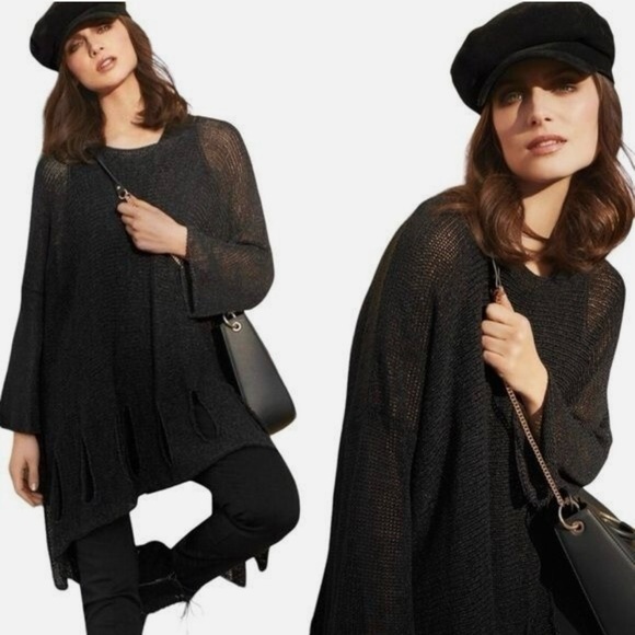 Elegant Black Women's Sweater - Picture 1 of 5